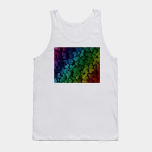 Rainbow Hearts Pattern Tank Top